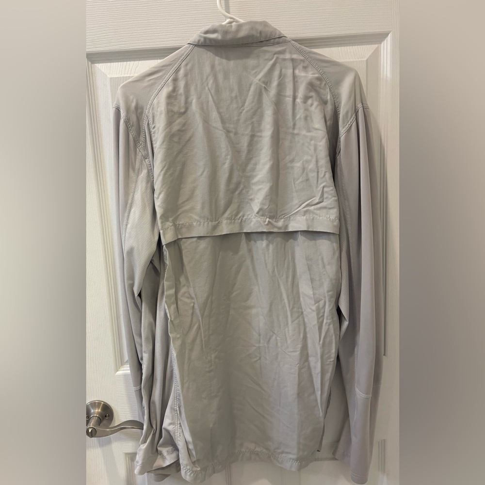 Simms G4 Tri Comp Men's Light Gray Button Down Shirt - Picture 3 of 3